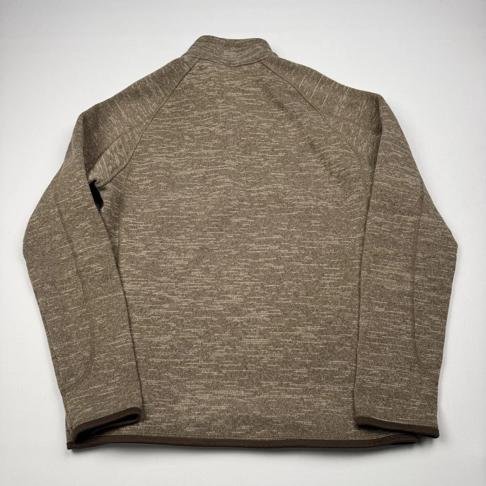 Patagonia Sweater Mens Medium Brown Better Sweater 1/4 Zip Fleece Pullover Warm